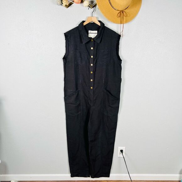 Anthropologie Pilcro Mechanic Jumpsuit Sleeveless Romper Size Medium - Picture 3 of 10